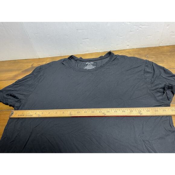 Tommy John Men's Second Skin Short Sleeve Crew Neck Tee T-Shirt Black Size XL - Picture 4 of 5